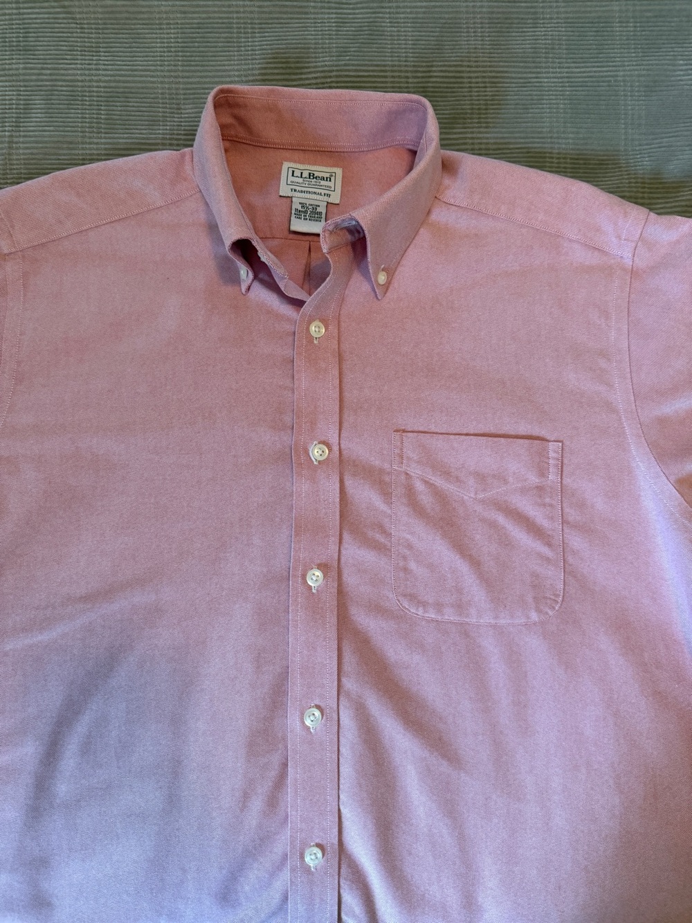 L.L.Bean Traditional Fit Oxford Button-Down Shirt | Men’s 15.5 x 33 - Picture 8 of 13